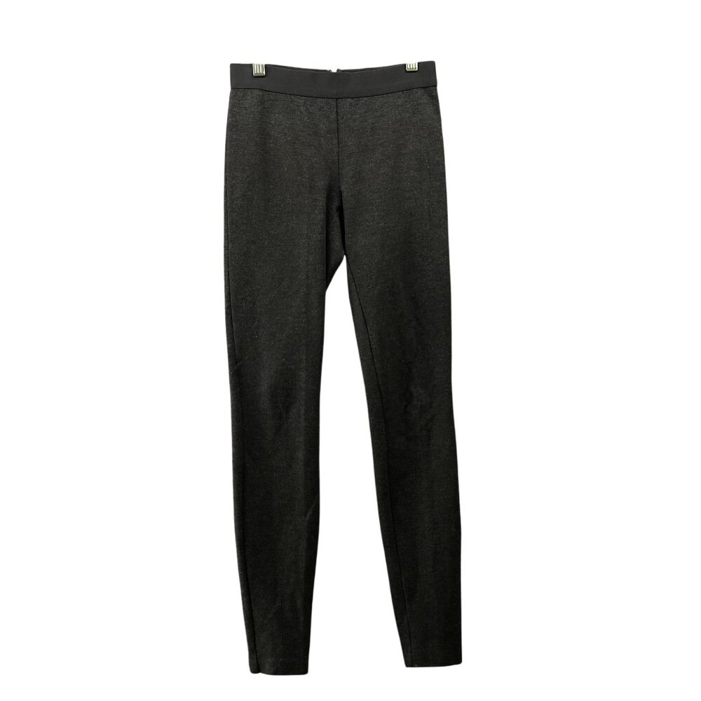 J. Crew Legging‎ Trouser Pant Womens 0R Gray Zip Back Elastic Waist Skinny Ponte